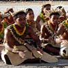 Traditionele dans bij de opening van de Kiribati Inter Island Games in Bairiki op Tarawa
