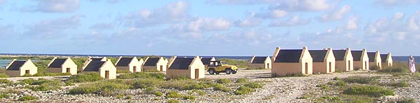 Slavenhuisjes op Bonaire